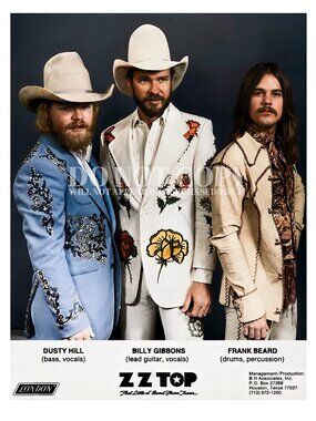 ZZ Top Photograph 11 X 14 | Iconic 1970s Band Picture | Photo | Poster Art Print